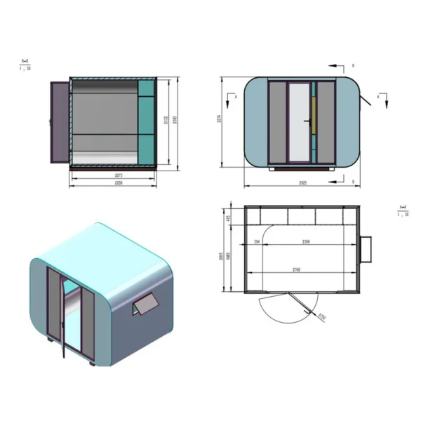 Modern Tiny Office Tiny House 10ft - Image 7