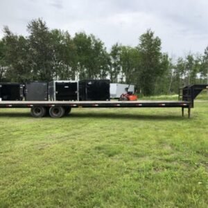2002 Kaufman Trailers 101X40 Gooseneck Equipment Trailer w/Toolbox