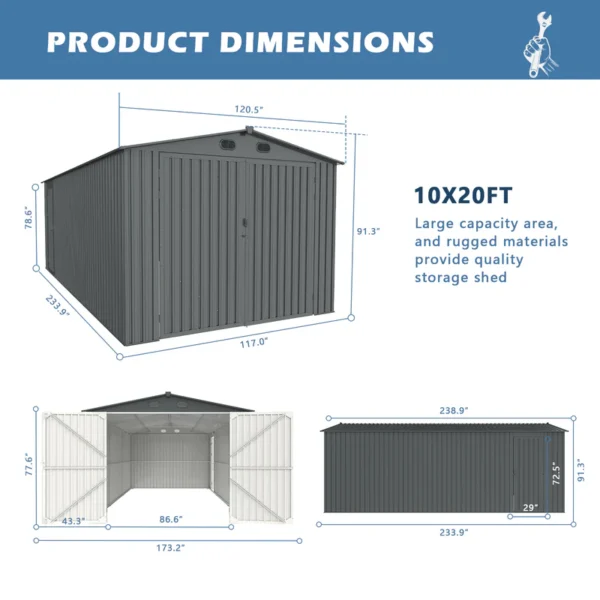 New Metal Storage Shed For Sale - Image 6