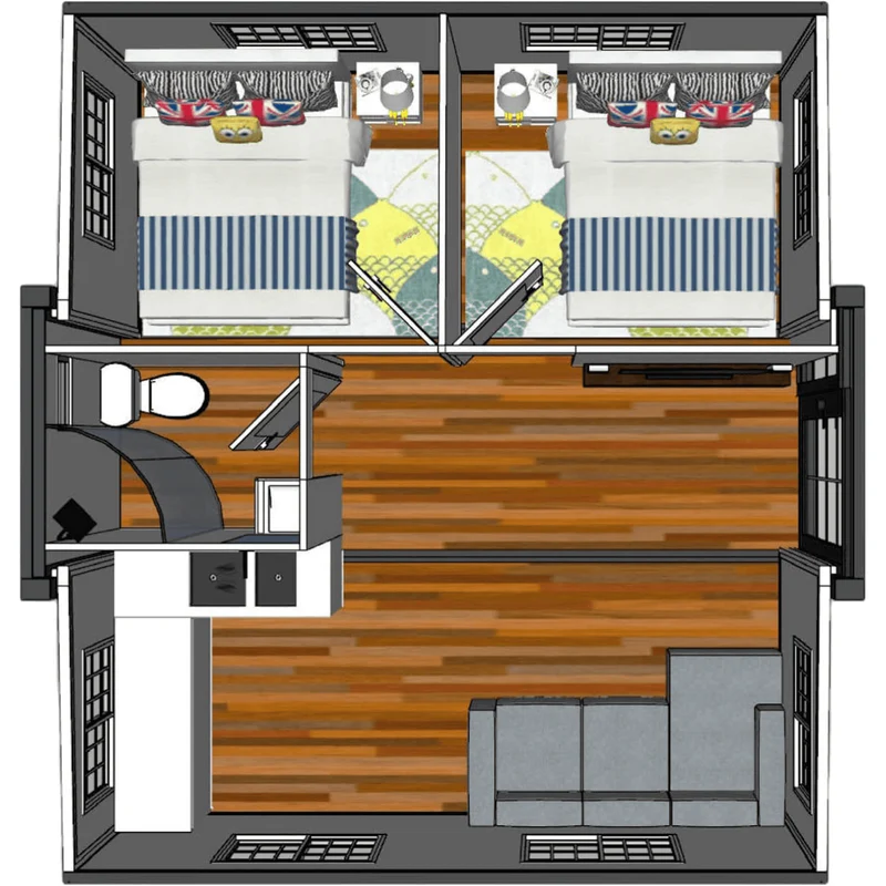 Expandable Prefab Container Home 19ft x 20ft - Image 4